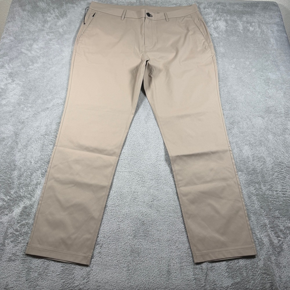 Public Rec Dealmaker Chino‎ Pants Men 36x32 (Fits 38x30) Tan Stretch Travel